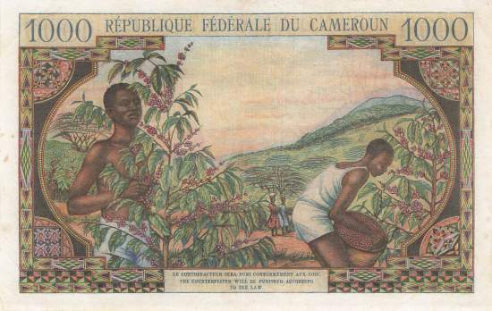 Kamerun 1000 Francs 1962 p12b
